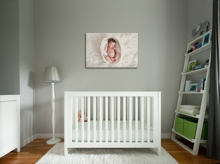 toile photo dans une chambre de bébé photographe caen