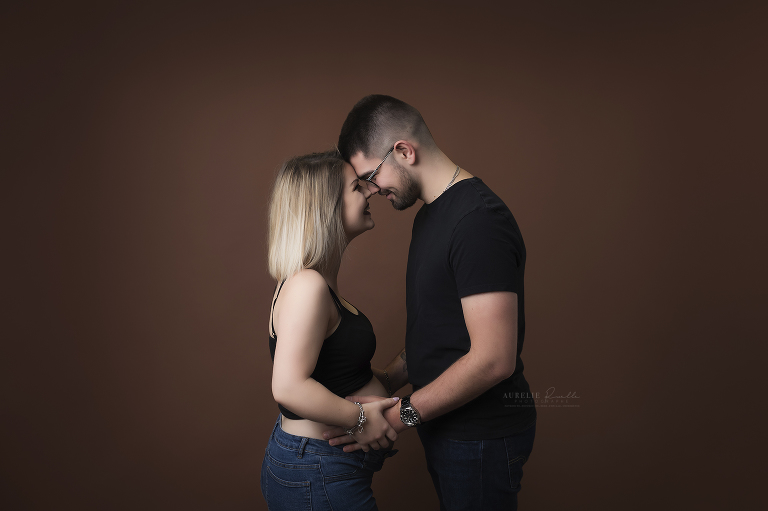 séance grossesse clécy en studio 