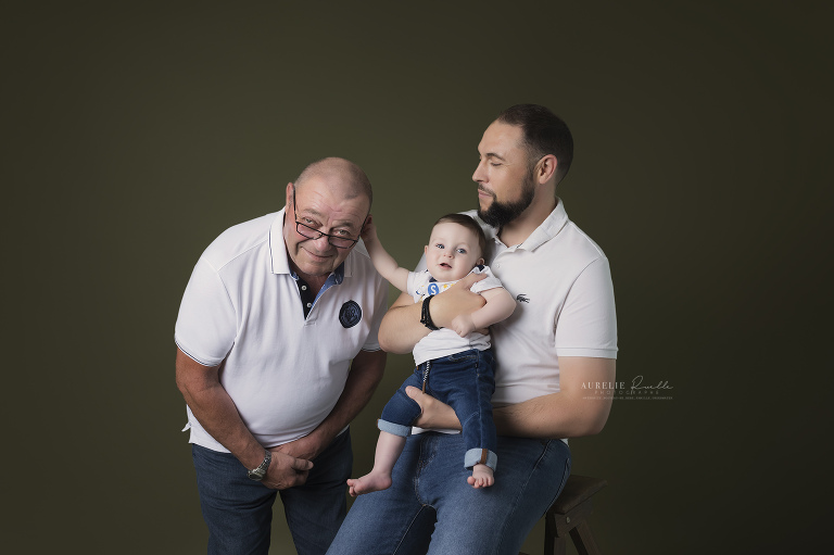 photo famille papy bébé caen