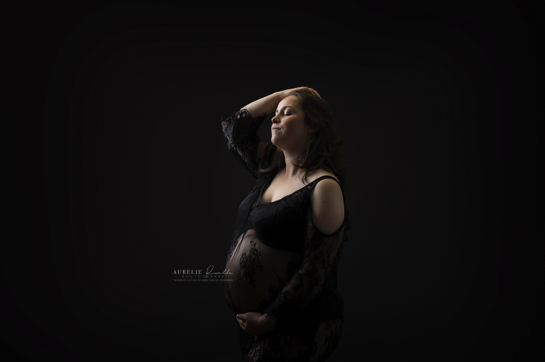 seance photo grossesse en studio clecy